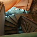 Escalier existant conservé pour accès de chantier